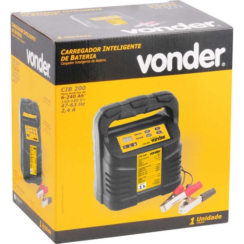 Carregador de bateria portátil 12 volts - CIB 200 110V Carregador de bateria portátil 12 volts - CIB 200 110V