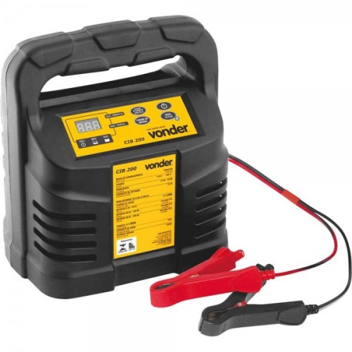Carregador de bateria portátil 12 volts - CIB 200 110V Carregador de bateria portátil 12 volts - CIB 200 110V