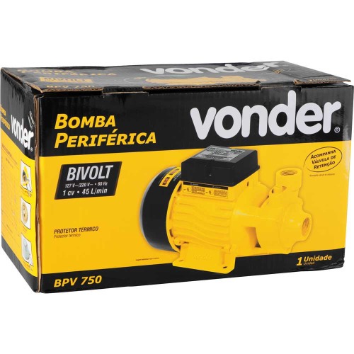 Motobomba periférica 1 cv - BPV750  110V/220V Motobomba periférica 1 cv - BPV750  110V/220V