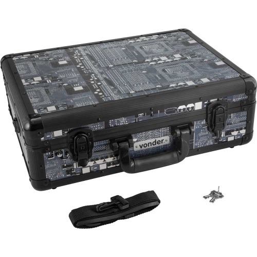 Maleta em plástico 455 x 330 x 152 mm para componentes elétricos/eletrônicos - MF313 Maleta em plástico 455 x 330 x 152 mm para componentes elétricos/eletrônicos - MF313