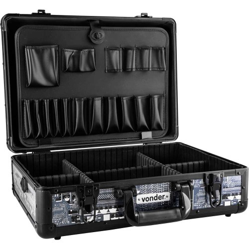 Maleta em plástico 455 x 330 x 152 mm para componentes elétricos/eletrônicos - MF313 Maleta em plástico 455 x 330 x 152 mm para componentes elétricos/eletrônicos - MF313
