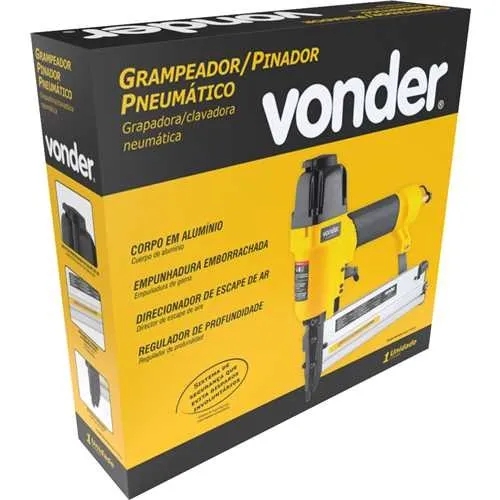 Grampeador e pinador pneumático grampos de 16 a 40 mm