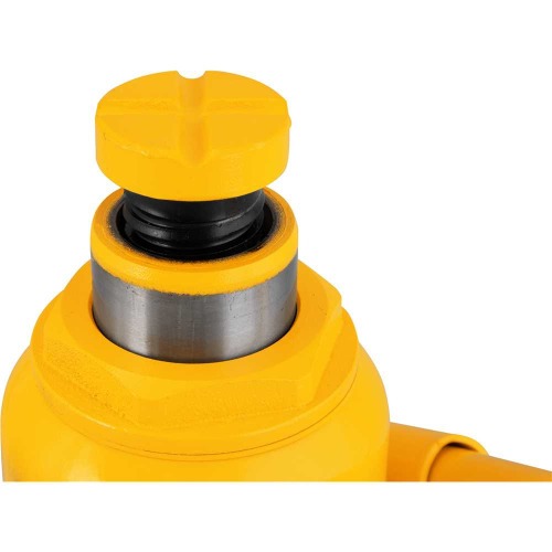 Macaco hidrulico tipo garrafa capacidade de 15 toneladas amarelo