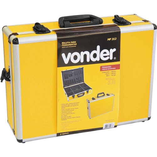 Maleta para ferramentas 455 x 330 x 152 mm com chave - MF312 Maleta para ferramentas 455 x 330 x 152 mm com chave - MF312