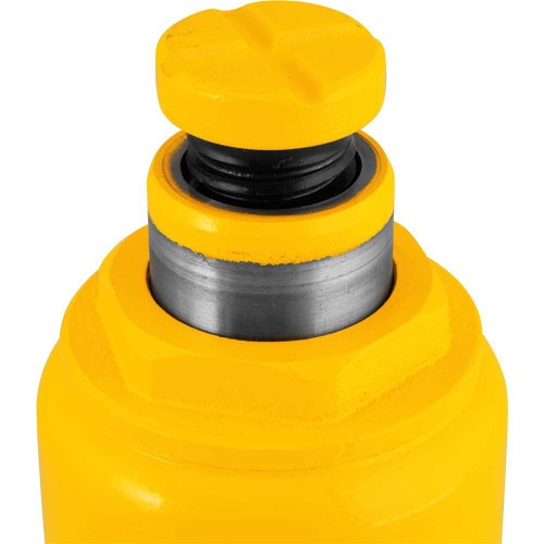 Macaco hidrulico tipo garrafa capacidade de 10 toneladas amarelo