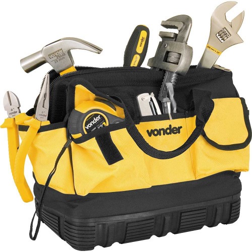 Bolsa de lona para ferramentas 320 x 190 x 280 mm com 18 bolsos - BL 010 Bolsa de lona para ferramentas 320 x 190 x 280 mm com 18 bolsos - BL 010
