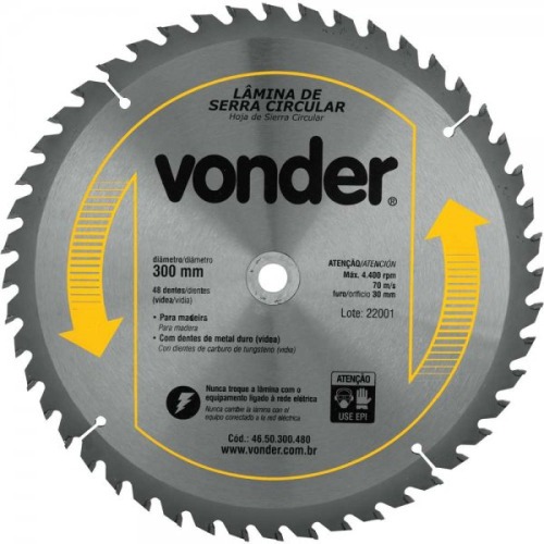 Disco de serra para madeira 300 x 30 mm 48 dentes