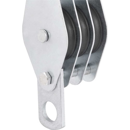 Moitão/cadernal 60 mm com 3 roldanas Moitão/cadernal 60 mm com 3 roldanas