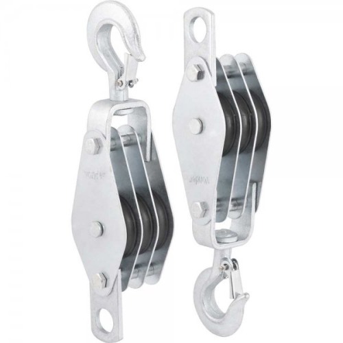 Moitão/cadernal 60 mm com 3 roldanas Moitão/cadernal 60 mm com 3 roldanas