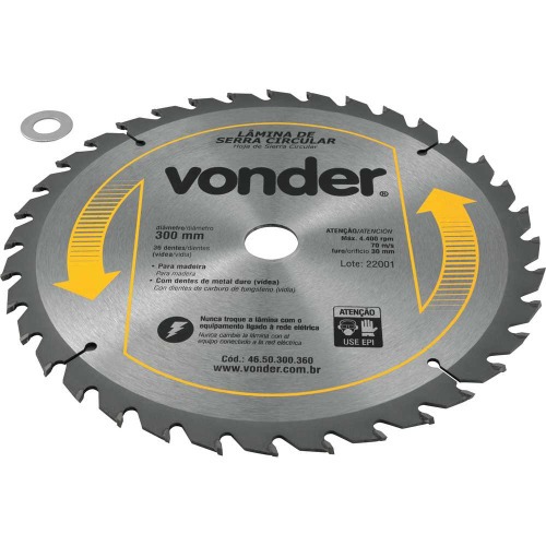 Disco de serra para madeira 300 x 30 mm 36 dentes Disco de serra para madeira 300 x 30 mm 36 dentes