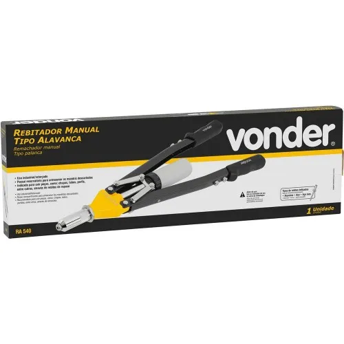 Rebitador manual tipo alavanca para rebites até 6,4 mm - CONSTRUTOR
