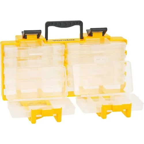 Organizador plástico com 10 bandejas móveis - OPV0100