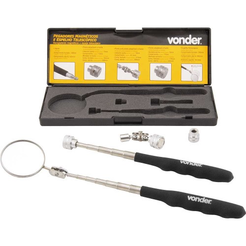 Jogo de pegador de peças magnético com 5 peças Jogo de pegador de peças magnético com 5 peças