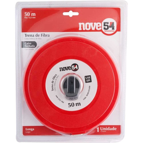 Trena longa em fibra de vidro caixa fechada 50 metros