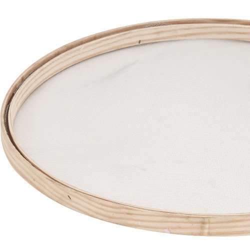 Peneira para areia 55 cm com aro de madeira