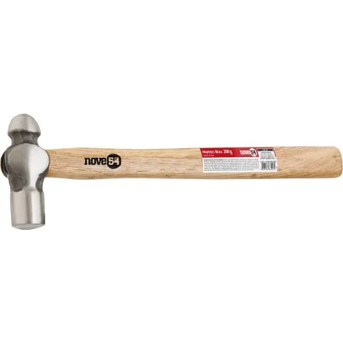 Martelo bola com cabo de madeira - 200 g