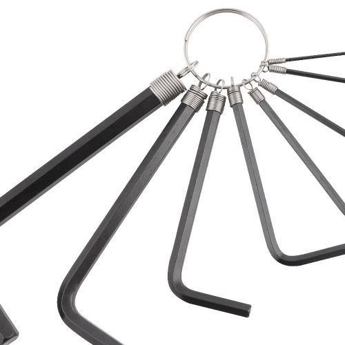 Jogo de chave allen com argola 1,5 a 8 mm com 8 peças Jogo de chave allen com argola 1,5 a 8 mm com 8 peças