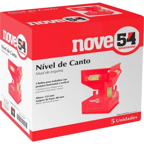 Nível de canto em plástico