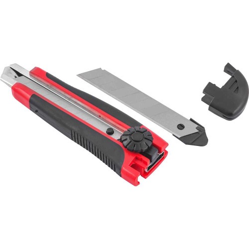 Estilete largo 18 mm emborrachado trava girat�ria