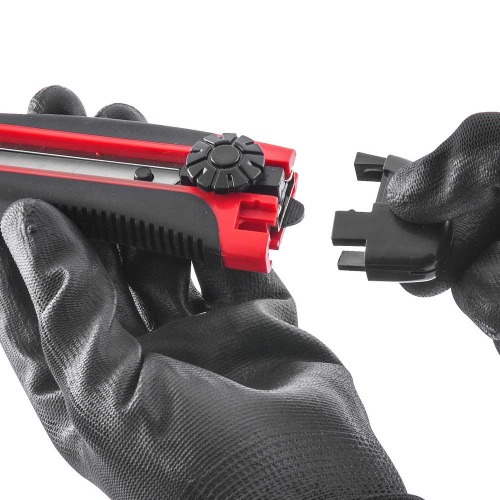 Estilete largo 18 mm emborrachado trava girat�ria