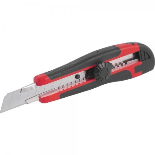 Estilete largo 18 mm emborrachado trava girat�ria