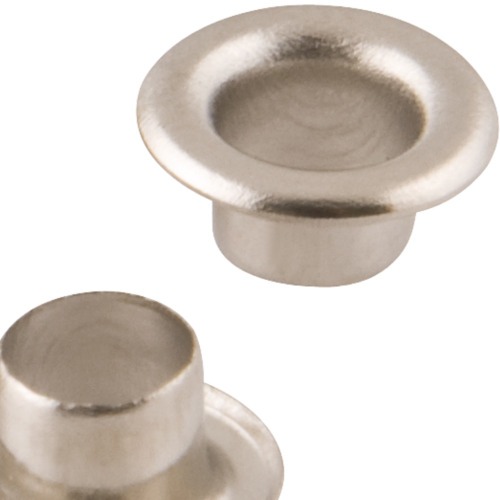 Ilhs metlico cromado pacote com 100 peas