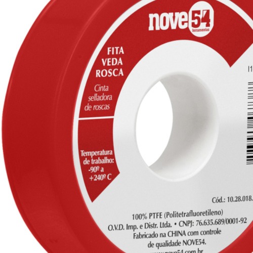 Fita veda rosca 12 mm x 5 metros  10.28.012.005 Fita veda rosca 12 mm x 5 metros  10.28.012.005
