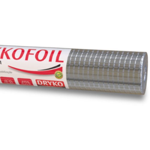 Manta termica para telhado em alumnio 1 face 1,20 x 41,67m 50m - DRYKOFOIL
