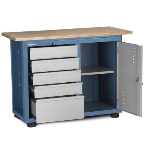 Bancada com 5 gavetas 1 prateleira e 1 porta - 2006 Bancada com 5 gavetas 1 prateleira e 1 porta - 2006