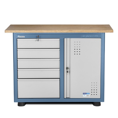 Bancada com 5 gavetas 1 prateleira e 1 porta - 2006 Bancada com 5 gavetas 1 prateleira e 1 porta - 2006