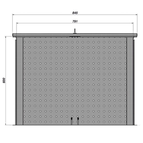 Bancada fixa 2 portas com e painel retrtil - 2008