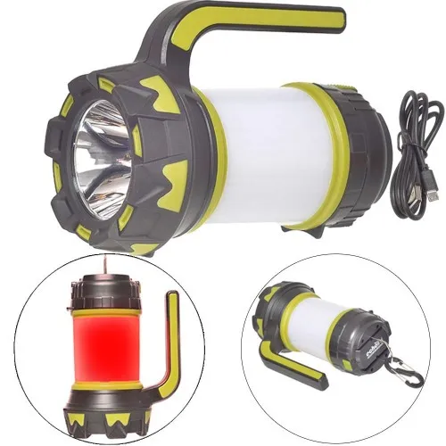 Lanterna holofote Led recarregável T6 - Explorer Delta