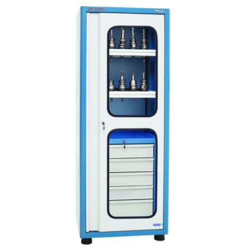 Armário com capacidade para 48 cones 5 gavetas e 2 porta de vidro Armário com capacidade para 48 cones 5 gavetas e 2 porta de vidro
