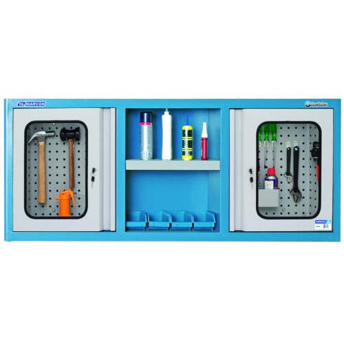 Armário de parede para ferramentas visor de vidro com 26 ganchos - AM-51 Armário de parede para ferramentas visor de vidro com 26 ganchos - AM-51