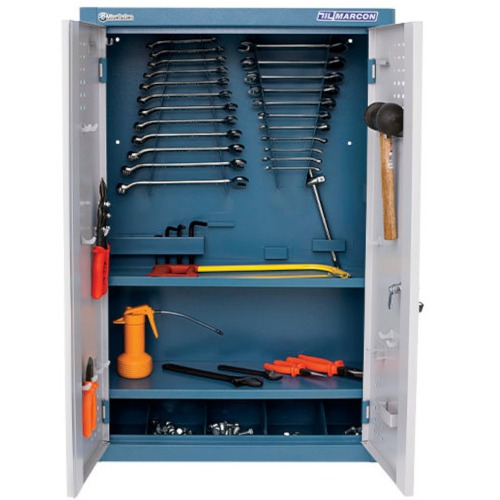 Armrio para ferramentas com 2 prateleiras e portas de ao - AM-3