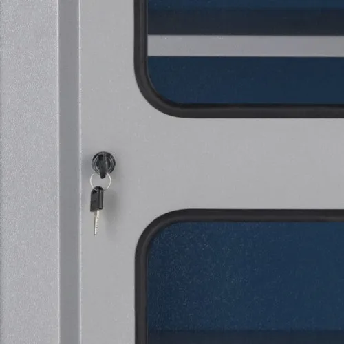 Armário para ferramentas com 5 prateleiras e porta de vidro - AM-40