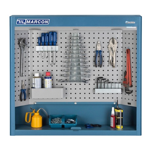 Armário para ferramentas com chapa perfurada e persiana em pvc - AM-6 Armário para ferramentas com chapa perfurada e persiana em pvc - AM-6