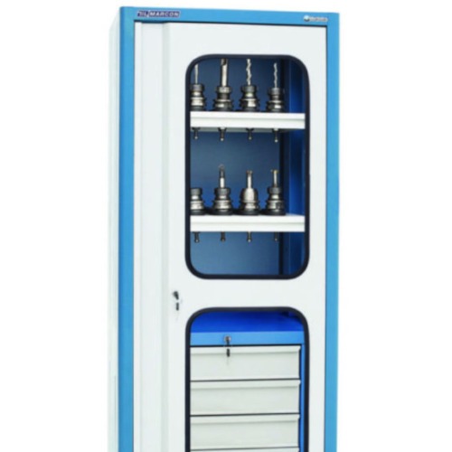 Armrio porta-cones com portas de vidro e 2 prateleiras AM-39