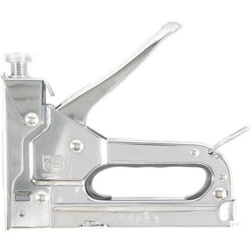 Grampeador e pinador manual em chapa de a�o cromado