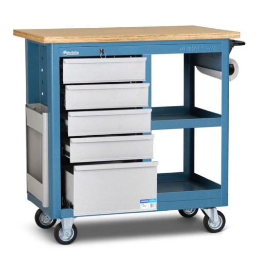 Bancada mvel com tampo em madeira - CR-26