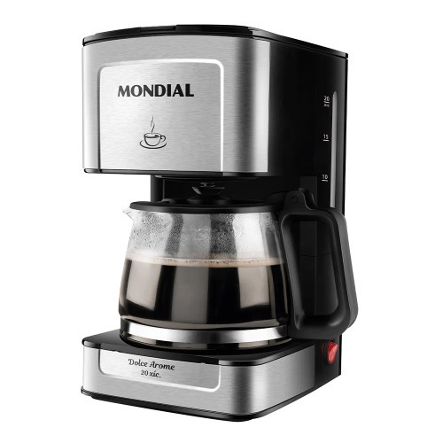 Cafeteira elétrica 550W jarra de vidro 20 xícaras Dolce Arome - C-43-20X-SI 110V Cafeteira elétrica 550W jarra de vidro 20 xícaras Dolce Arome - C-43-20X-SI 110V