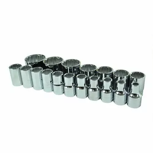 Jogo de soquete estriado de 8 a 32 mm encaixe 1/2