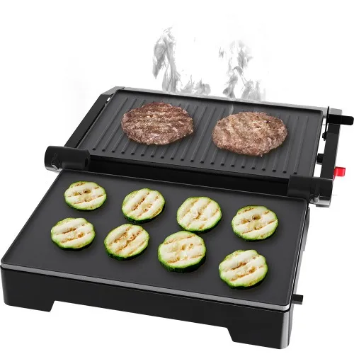 Sanduicheira e grill antiaderente 1000 watts Inox - OGRL230  110V