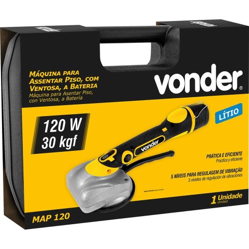 Maquina para assentar piso com ventosa a bateria 12V com maleta - MAP 120 110V/220V Maquina para assentar piso com ventosa a bateria 12V com maleta - MAP 120 110V/220V