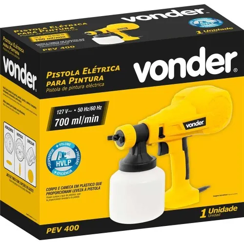 Pistola de pintura pulverizadora elétrica 320 watts - PEV 400  110V