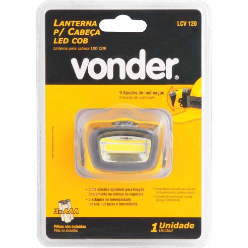 Lanterna Led de cabeça 120 lúmens - LCV 120 Lanterna Led de cabeça 120 lúmens - LCV 120