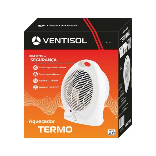 Aquecedor de ambientes 2000 watts com termo ventilador - A1  220V