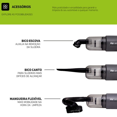 Aspirador de p� port�til para carros 12 volts - CAR 12V2