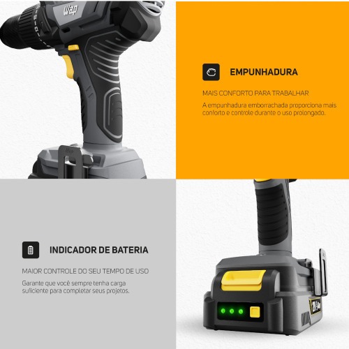 Furadeira Parafusadeira de impacto 1/2 Furadeira Parafusadeira de impacto 1/2