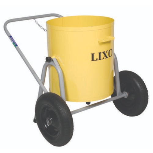 Carro para transporte de lixo com roda pneumtica